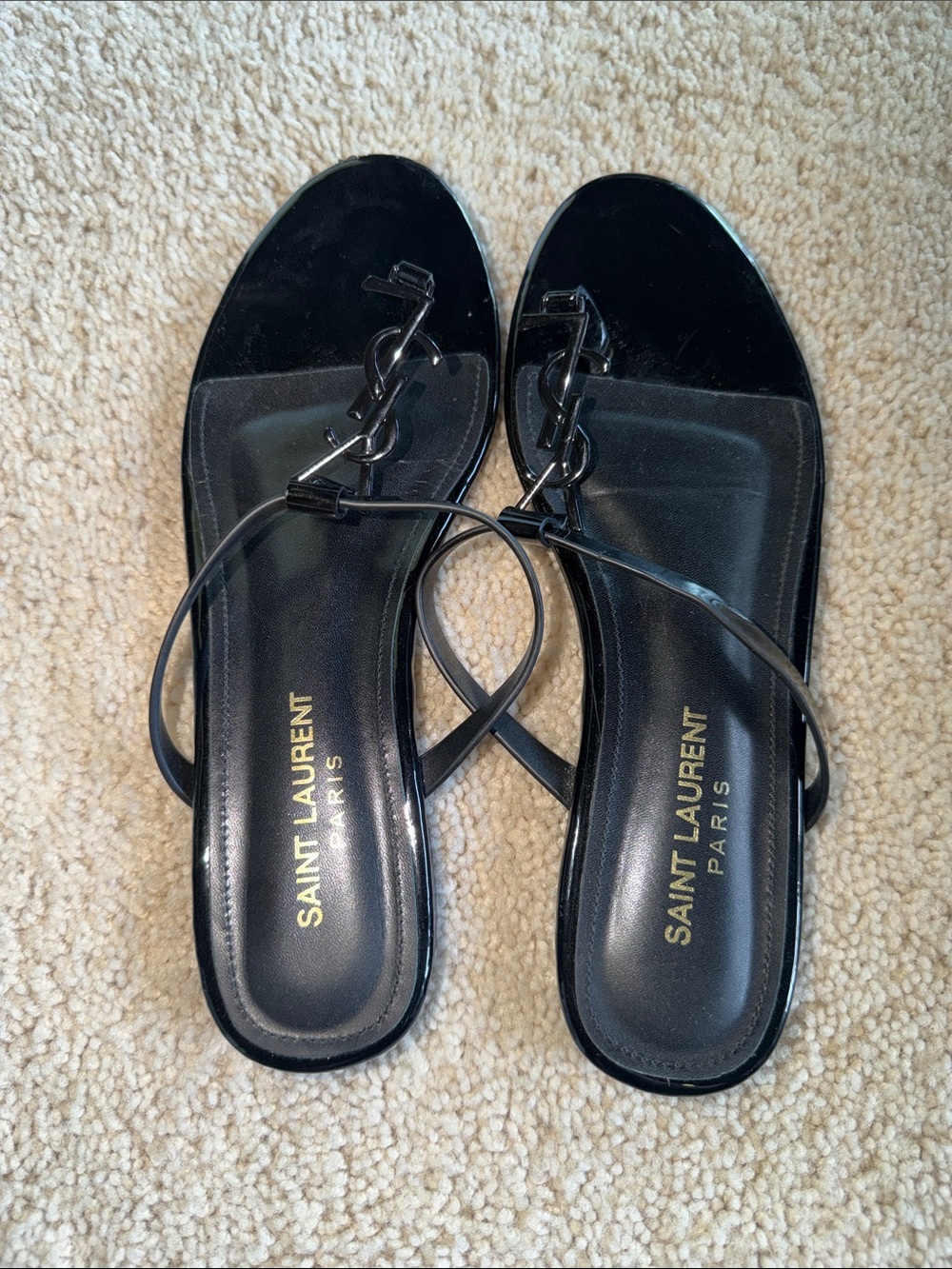 $140 THIS WEEKEND ONLY!!!
Saint Laurent Black YSL Sandals - Picture 2 of 2